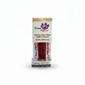 Box of Prime Saffron on a light purple background